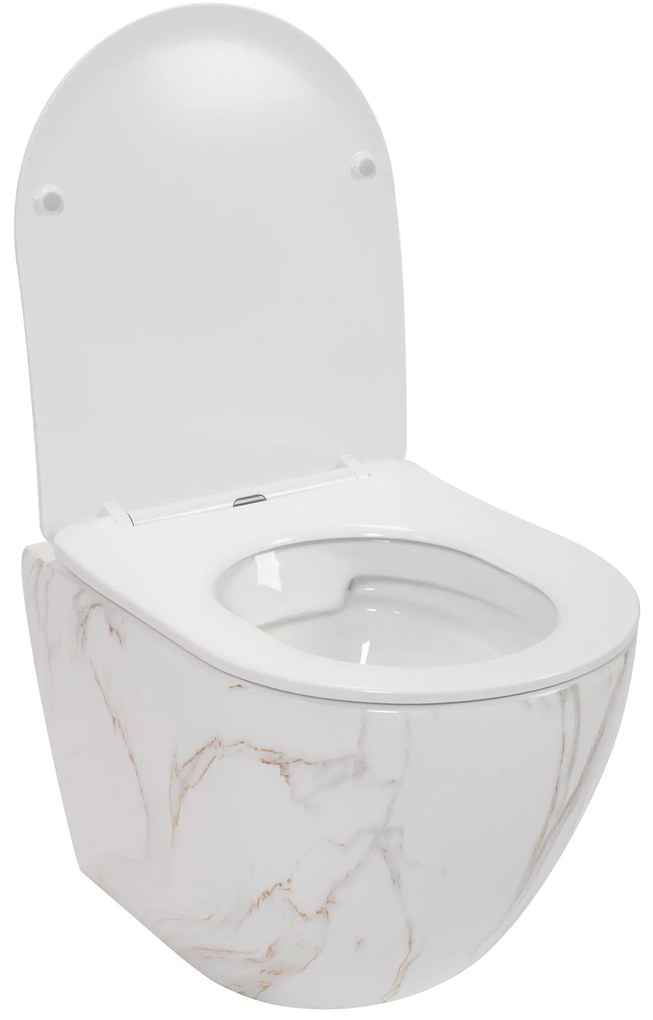 WC csésze Rea Carlos Slim Rimless Aiax Shiny