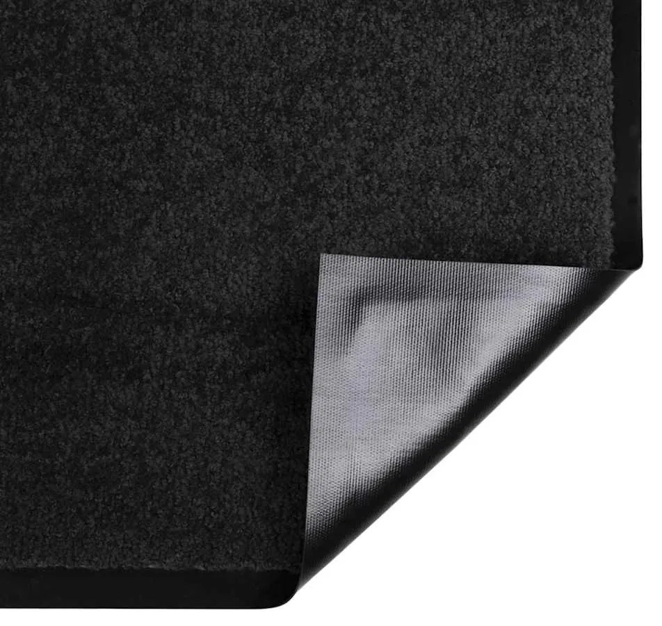 Ajtószőnyeg Fekete 60 x 40 x 1.2 cm Mackófleece