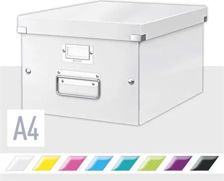 Doboz, A4 méret, LEITZ Click&Store, fehér (E60440001)