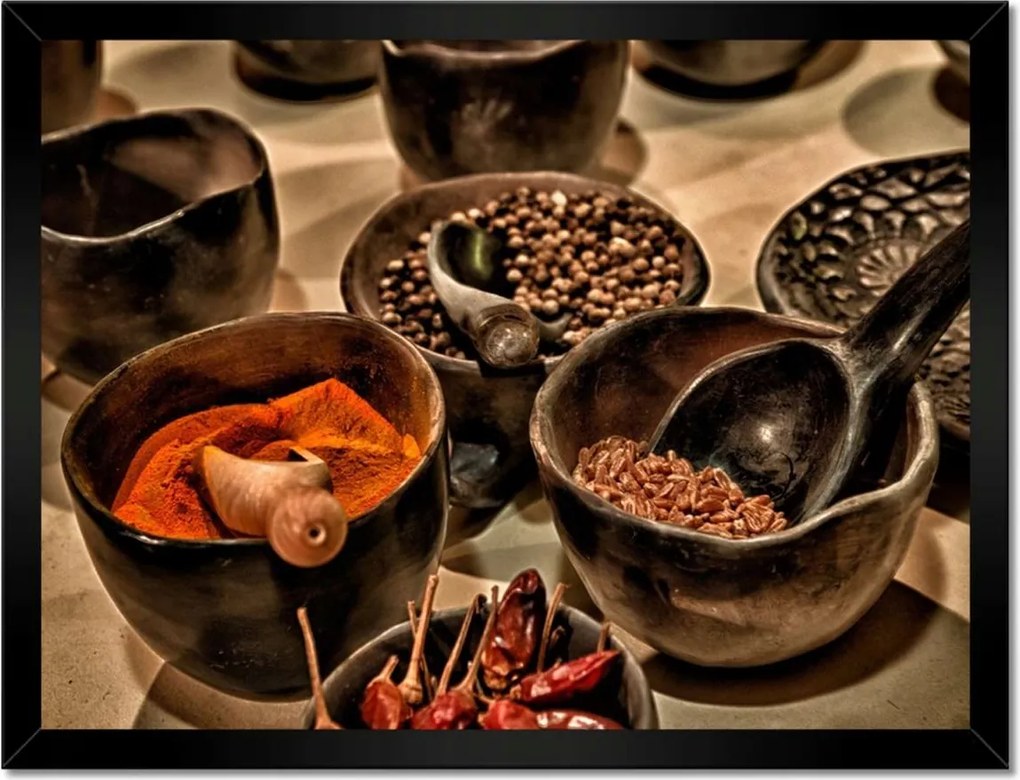 Poszterek keretben 40x30 A világ fűszerei