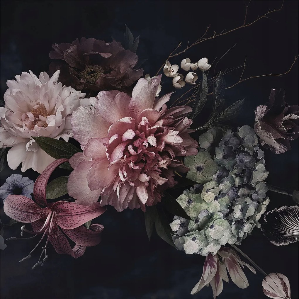 Fotótapéta Flizelin Szoba tapéta Virágos kompozíció 250x250 Ragasztó