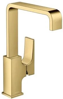 Mosdó csaptelep Hansgrohe Metropol clic-clac rendszerrel fényezett arany megjelenés 32511990
