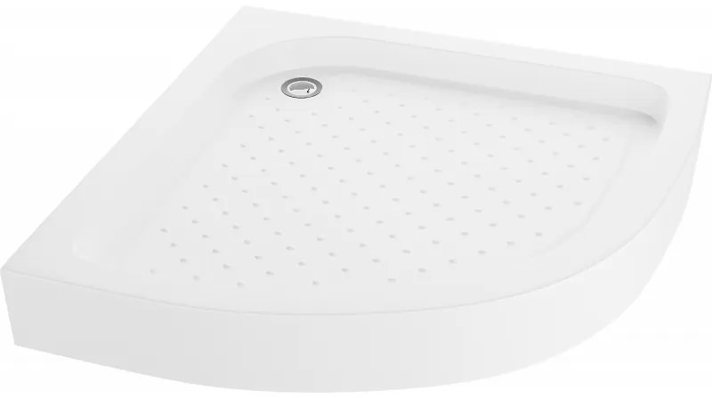 Mexen Rio félkör alakú zuhanytálca 80 x 80 cm, fehér - 47108080