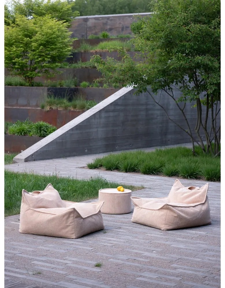 Világosbarna kordbársony gyerek babzsákfotel Chair – Wigiwama