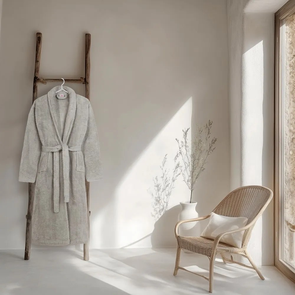 Szürke pamut fürdőköpeny M/L Terry – HIP