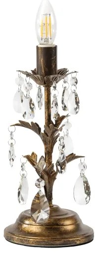 ONLI - Asztali lámpa TERESA 1xE14/6W/230V bronz