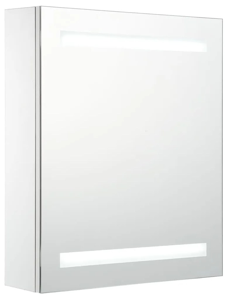 vidaXL tükrös fürdőszobaszekrény LED világítással 50 x 14 x 60 cm