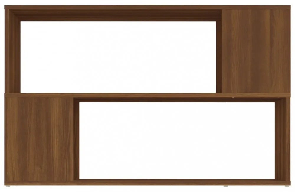füstös tölgy színű szerelt fa könyvszekrény 100x24x63 cm