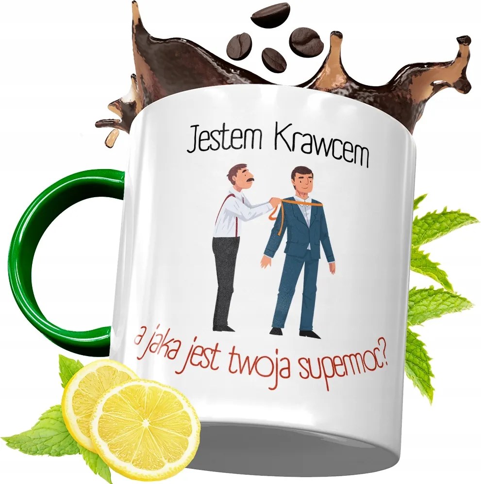 Zöld Bögre Szabónak Születésnapi Ajándéknak, fényképes nyomtatással