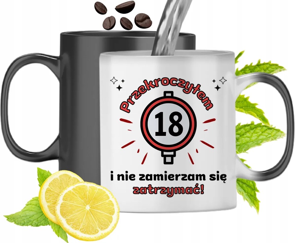 Mágikus Bögre 18. Születésnapra Színváltós, fényképes nyomattal