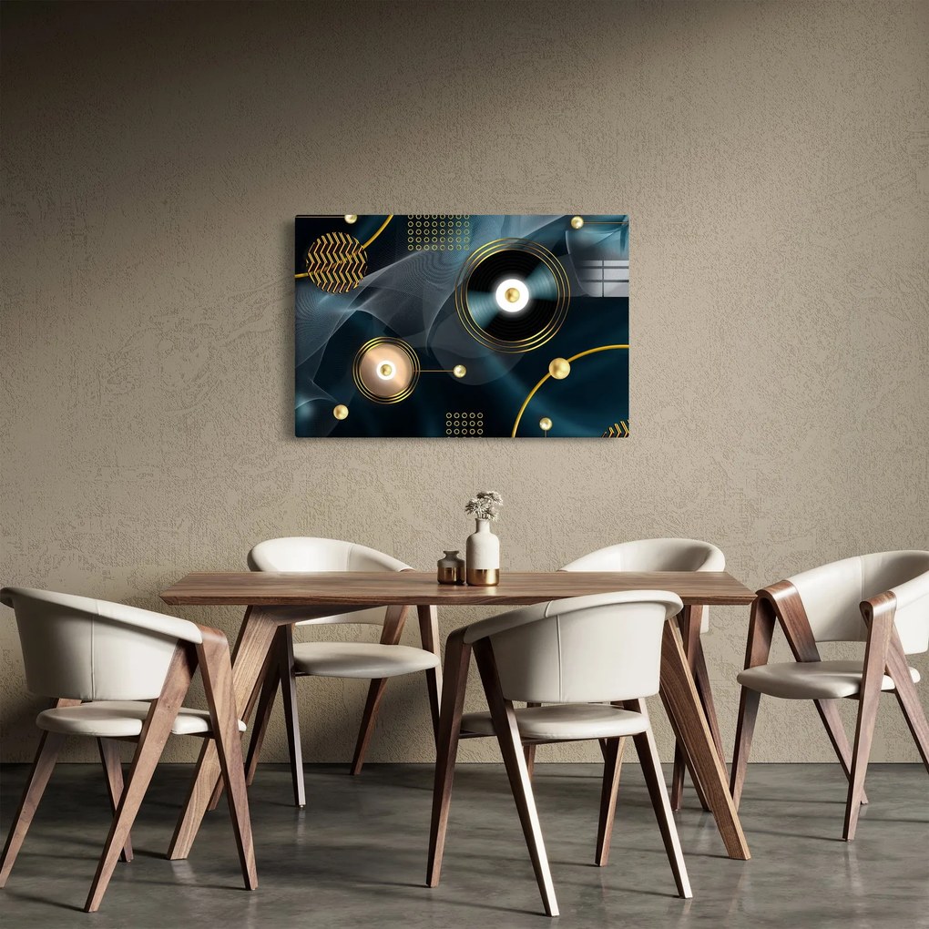 Kép - Arany körök (90x60 cm)
