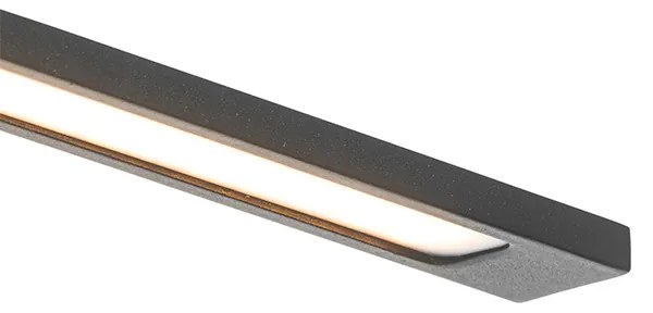 Modern fali lámpa fekete 41,5 cm LED-del IP44 - Jerre