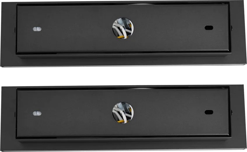 2 darabos modern, állítható fekete fali lámpa USB-C-vel, LED-del - Modric