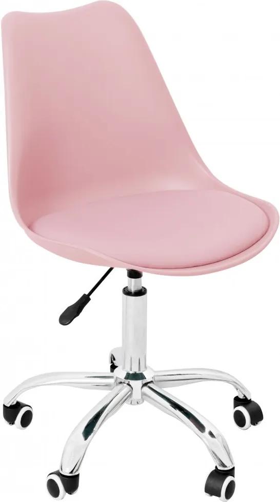 Rózsaszín skandináv stílusú irodai szék BASIC REA