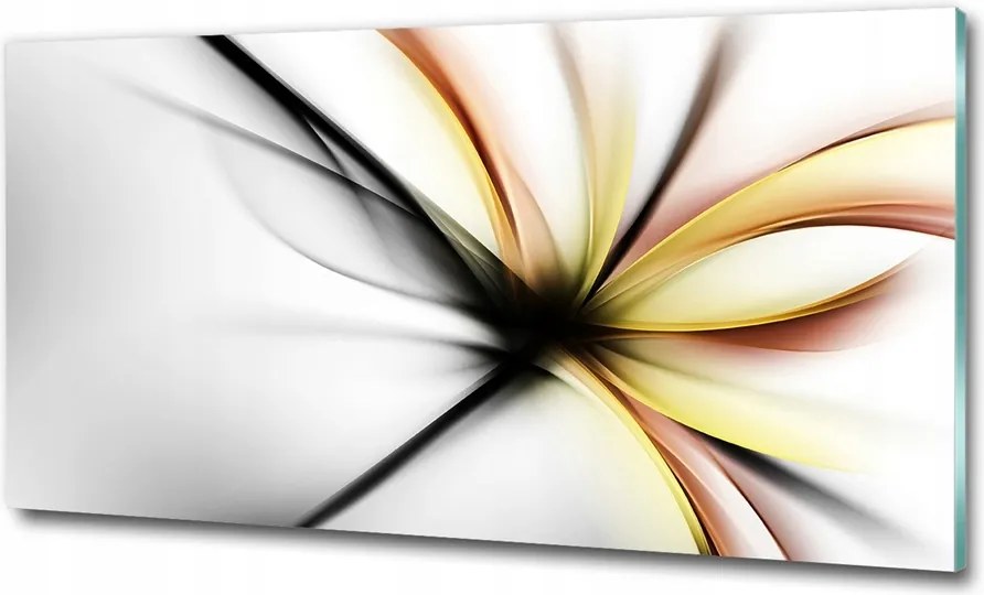Fotó üveg kép Absztrakt virág 125x50