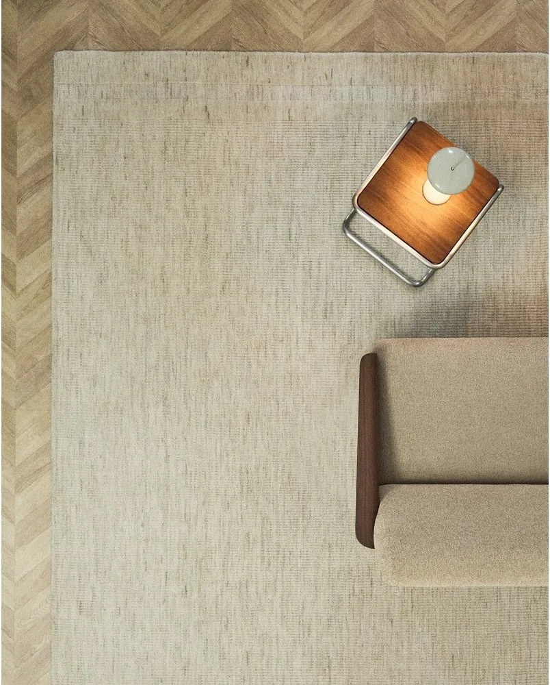 Krémszínű kézi szövésű gyapjú szőnyeg 160x230 cm Dalena – Kave Home