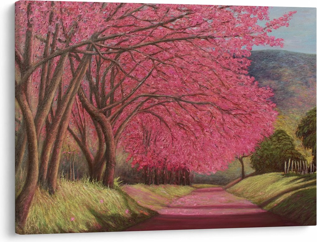 Virágzó fák képe (70x50 cm)