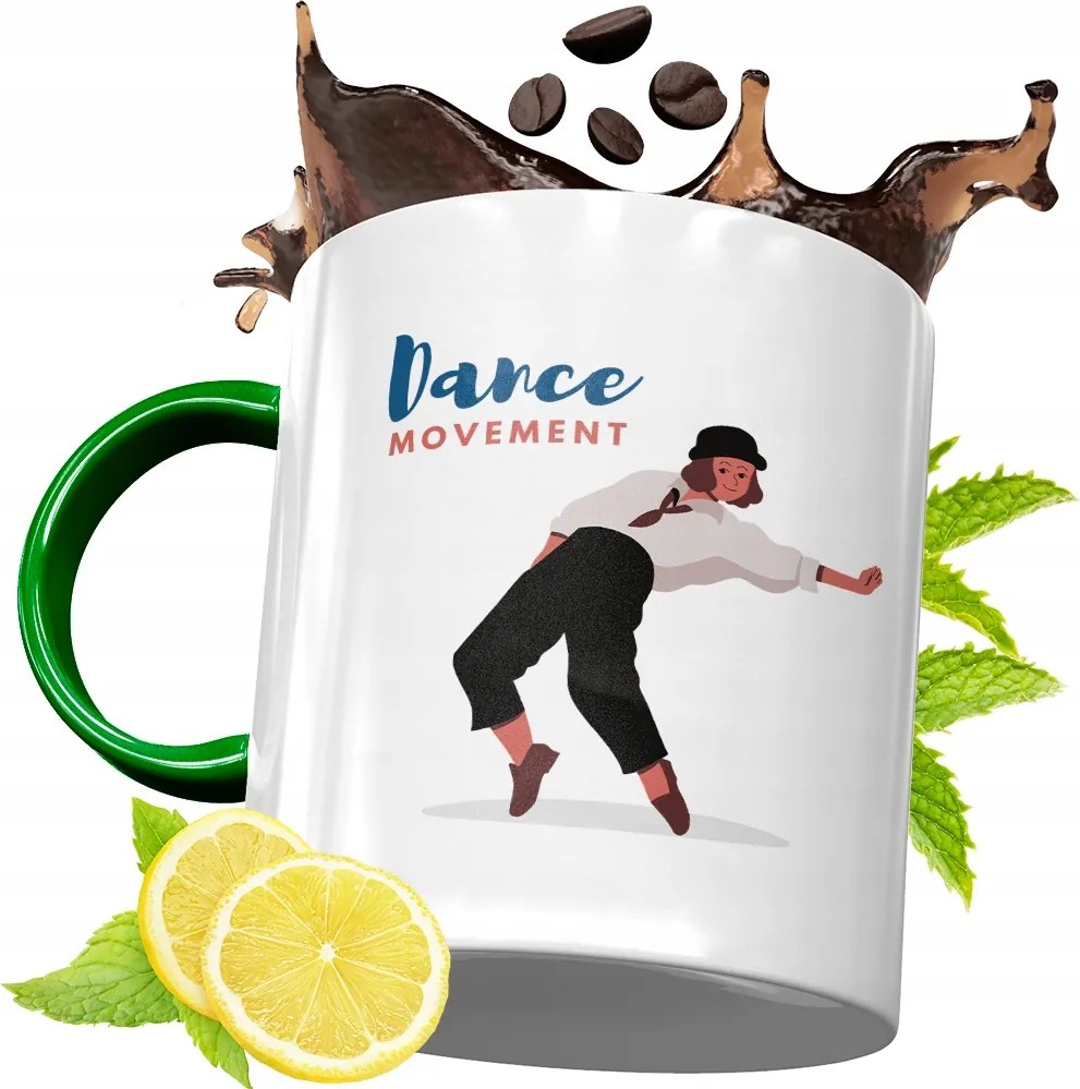 Zöld Bögre Táncosnőnek Születésnapi Ajándék fényképes nyomtatással