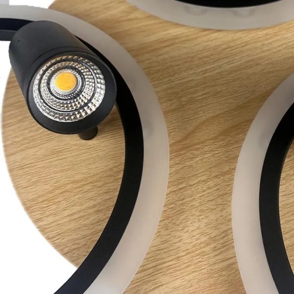 LED állítható mennyezeti lámpa LED/70W/230V 3000-6500K fekete/barna + DO