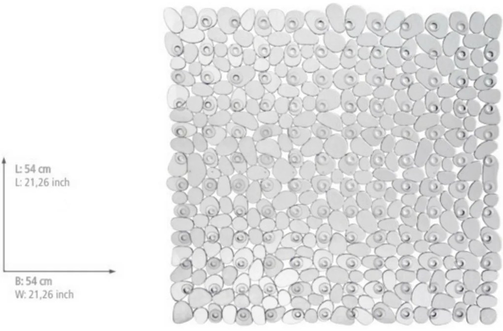 Wenko Paradise zuhanytálca alátét 54 x 54 cm, átlátszó, S