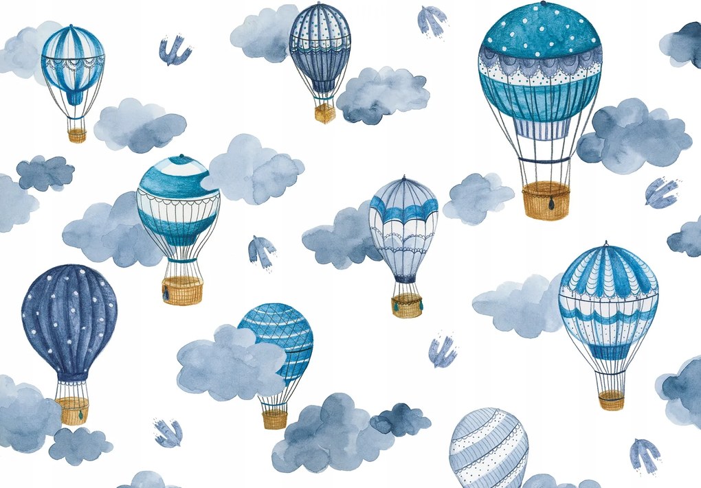 Fotótapéta gyerekeknek lufik felhők m2 flizelina