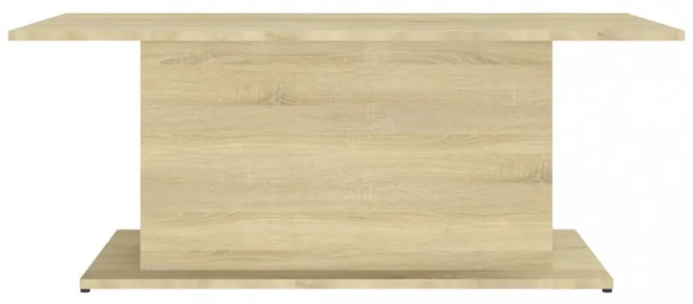 sonoma tölgy színű szerelt fa dohányzóasztal 102x55,5x40 cm