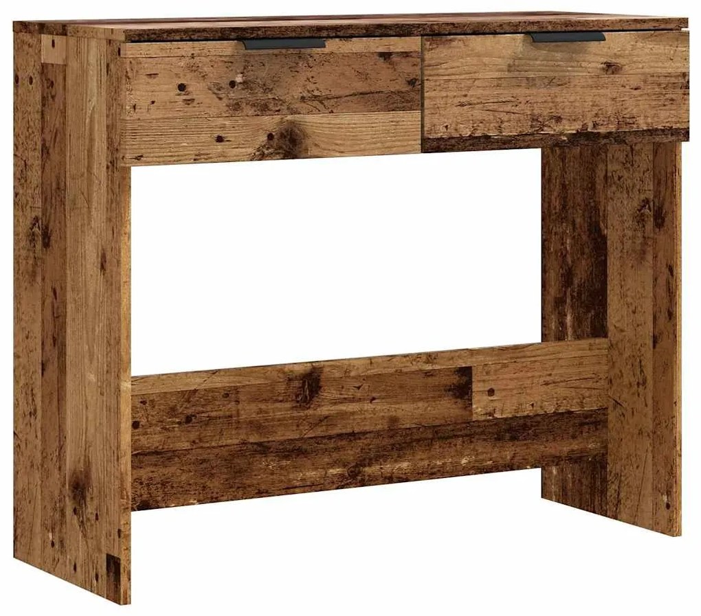 konzolasztal Régi fa 90x36x75 cm Gépelt fa