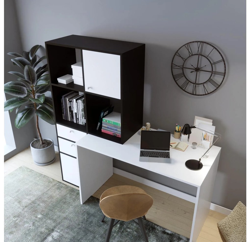 PC asztal Canny (fehér + fekete). 1088636