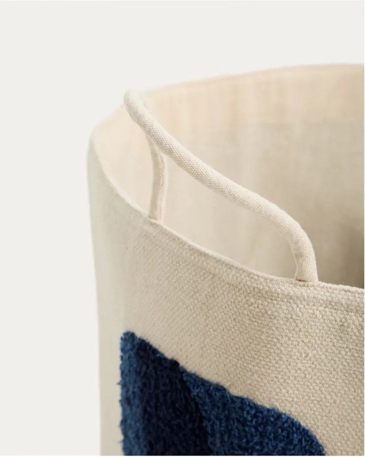 Elefántcsont színű textil játéktároló kosár ø 45x30 cm Tandani – Kave Home