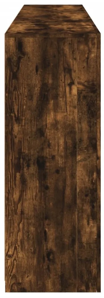 füstös tölgy színű tálalószekrény LED-ekkel 181,5 x 37 x 100 cm