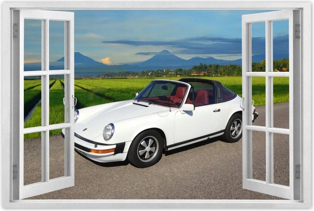 Poszterek 120x80 Fehér Porsche