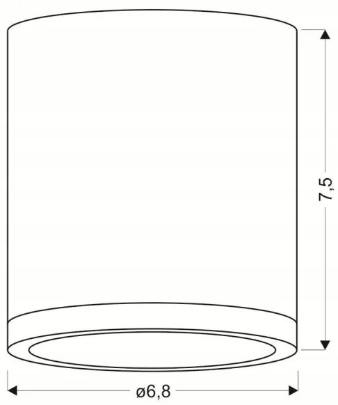 LED Mennyezeti lámpa TUBA LED/5W/230V fehér/bézs