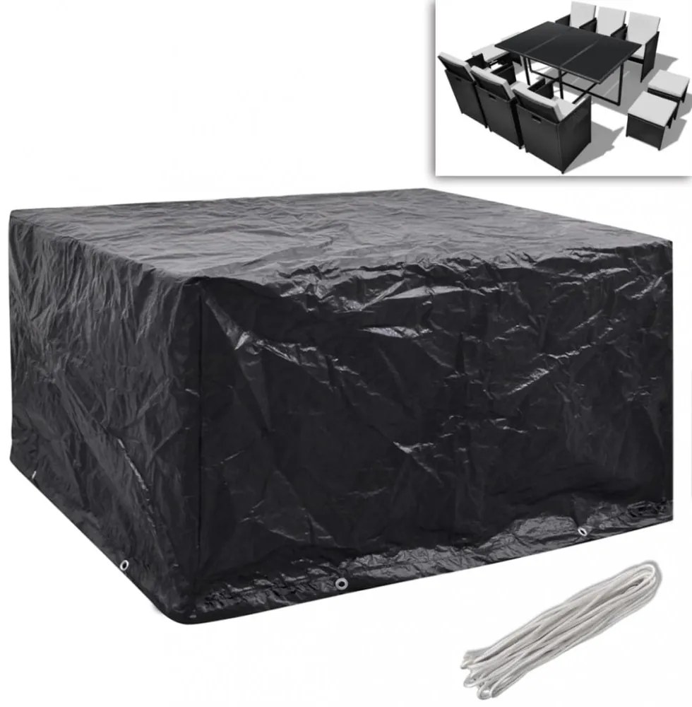 2 db védőhuzat 6 személyes polyrattan szetthez 172 x 113 cm