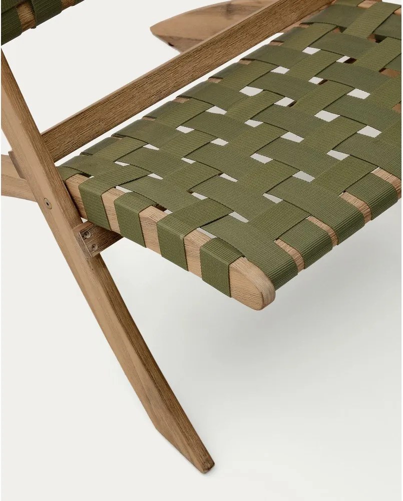 Zöld tömörfa kerti fotel Chabeli – Kave Home