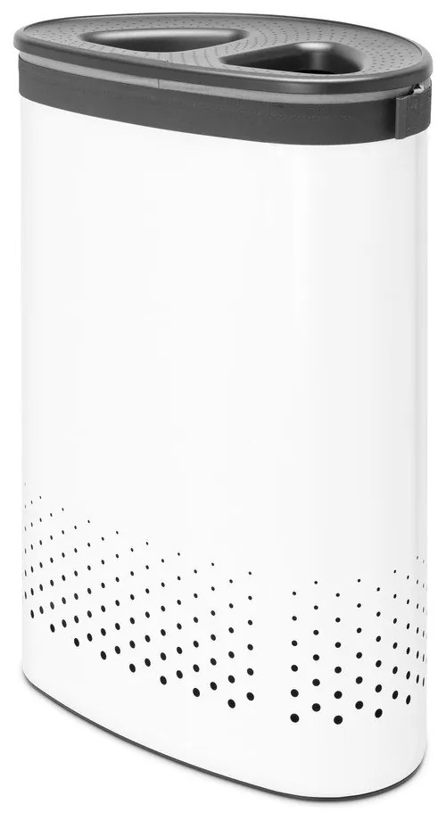 Fehér fém szennyeskosár 55 l Selector – Brabantia