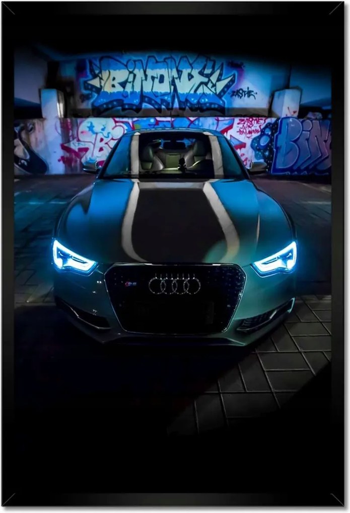 Poszterek keretben 40x60 Kék Audi Autók