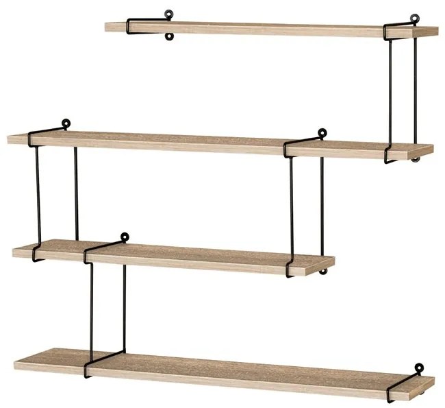 Modern falipolc tölgy színben 80 cm P-065