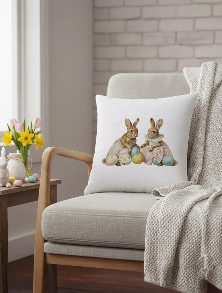 Pillow 0019 húsvéti díszpárnahuzat 43 × 43 cm