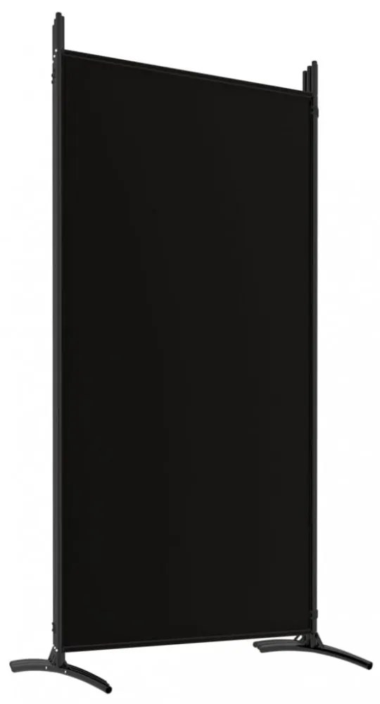 6 paneles fekete szövet térelválasztó 520x180 cm