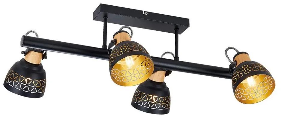 Prezent 27524 - Felületre szerelhető csillár  MESCALA 4xE14/40W/230V fekete