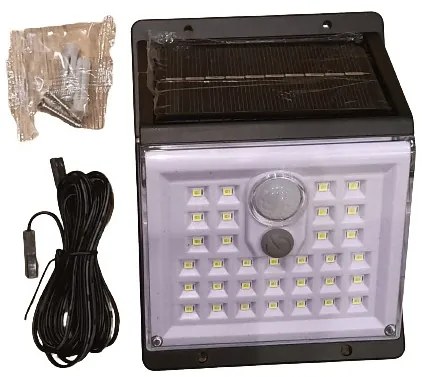 Napenergiás világítás 45 LED mozgás- és szürkületi érzékelővel