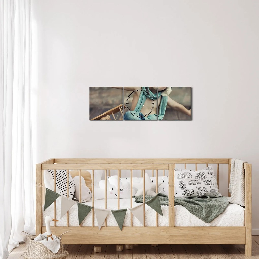 Kép - Fiatal pilóta (órával) (90x30 cm)