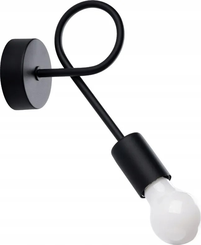 Fali lámpa Sollux SL.1454 Levar fekete