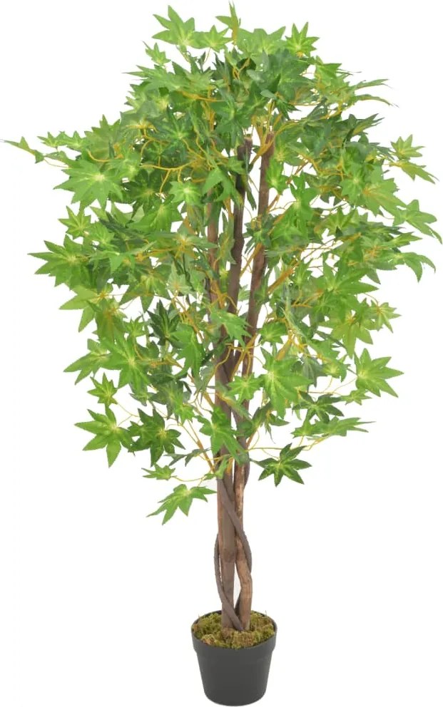 vidaXL zöld, cserepes műjuharfa 120 cm