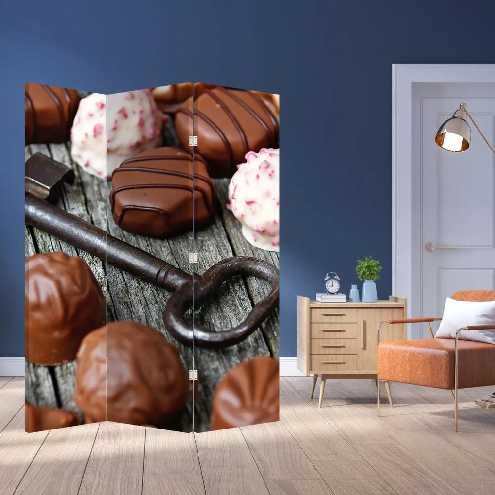 Paraván - Csokoládé és a kulcs (126x170 cm)