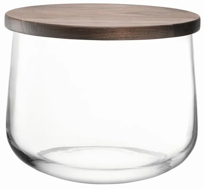 LSA International City tál diófa fedővel, 22cm átmérőjű, áttetsző, LSA, kézzel készített