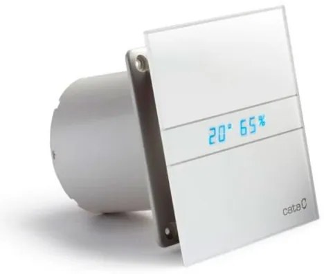Cata, E-120 GTH axiál fürdőszoba ventilátor automatával, 6W / 11W, cső 120mm, fehér, 00901200