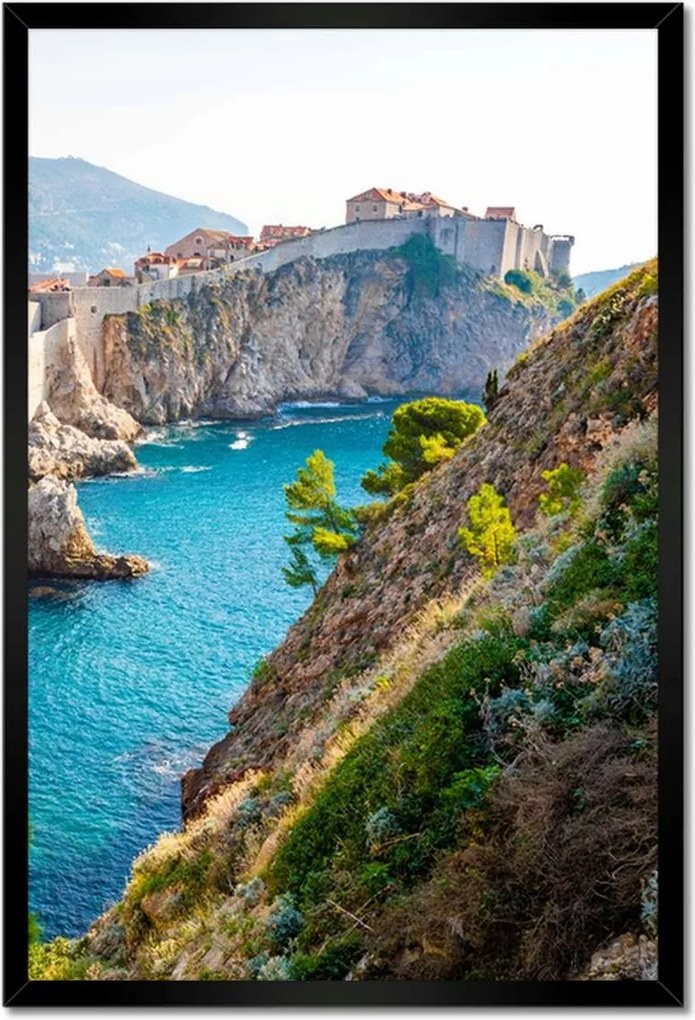 Poszterek keretben 40x60 Kilátás a Lovrijenac erődből