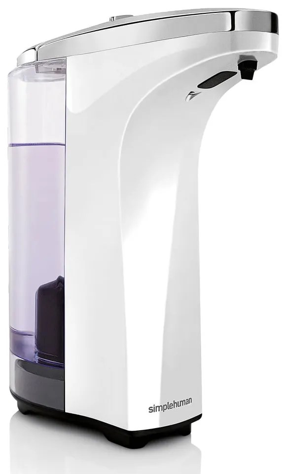 Fehér automata műanyag szappanadagoló 237 ml - simplehuman