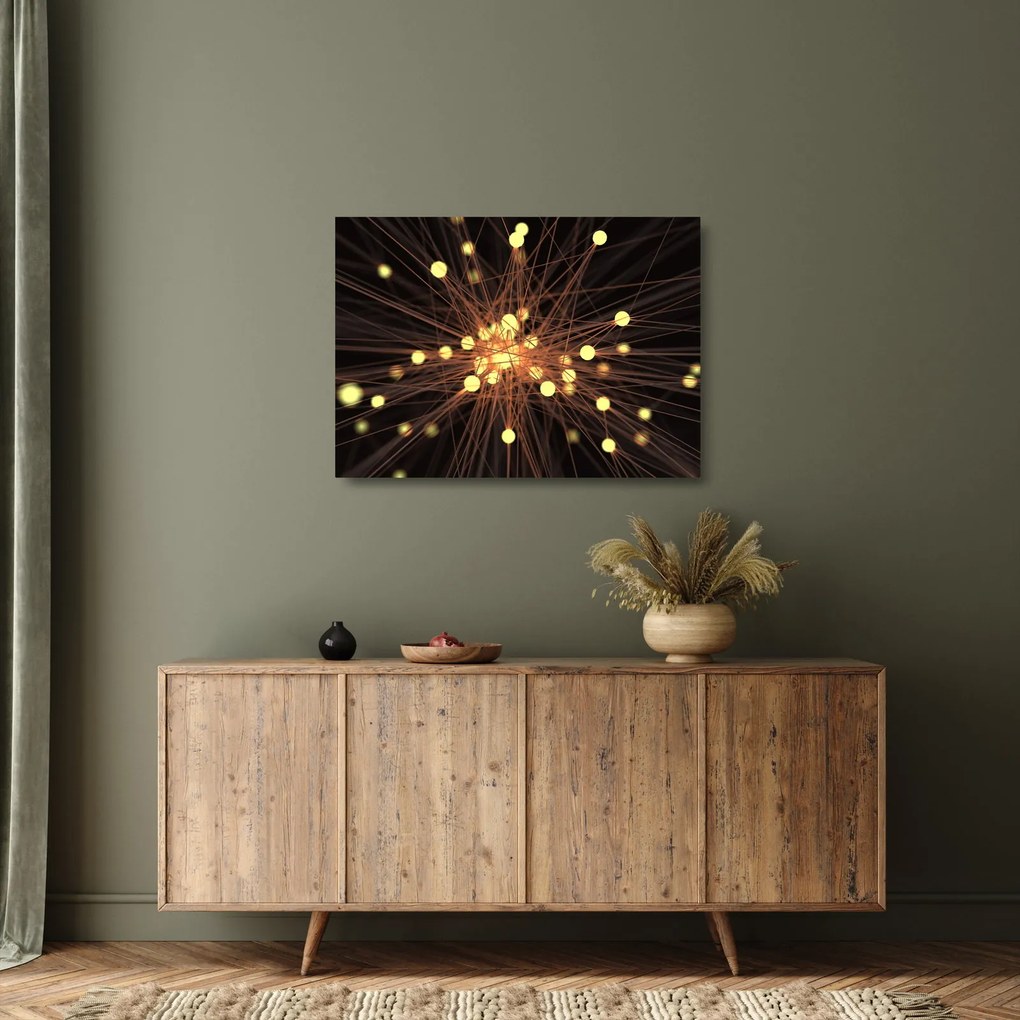 Az absztrakció képe (üvegen) (70x50 cm)